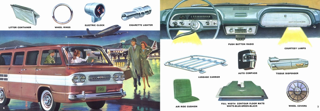 1961 Chevrolet Corvair Accessories Booklet Page 6